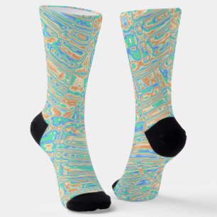 Farbenfrohe Blobs Socken