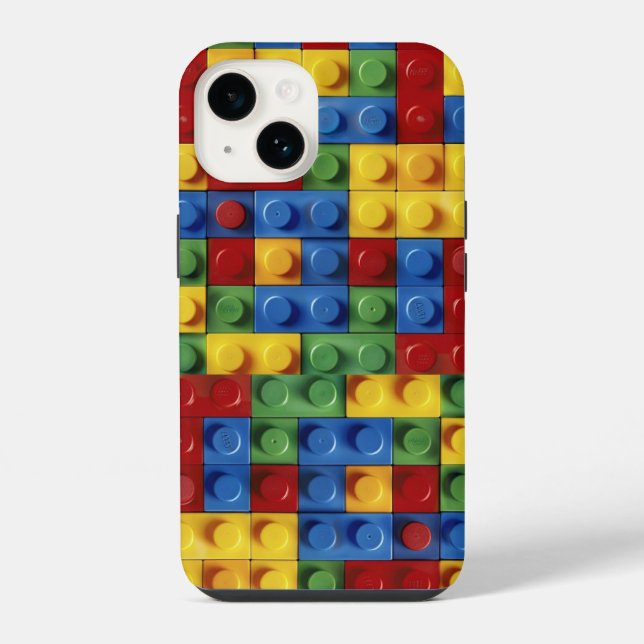 Farbenfrohe Blöcke iPhone Case Hülle (Rückseite)