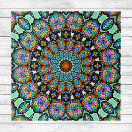 Farbenfrohe Blowglas-Balls Mandala Puzzle