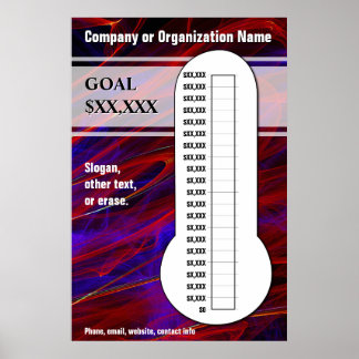 Farbenfrohe Blue & Magenta Chart Poster