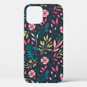 Farbenfrohe, blühende Schrift mit Blume und Blät Case-Mate iPhone Hülle