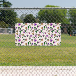 Farbenfrohe Blume, Blumenmuster, Grüne, Boho Banner