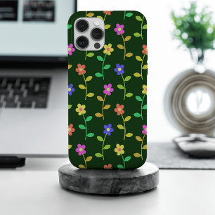 Farbenfrohe Blume, Blumenmuster, Grüne, Boho Case-Mate iPhone Hülle