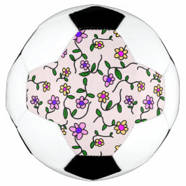 Farbenfrohe Blume, Blumenmuster, Grüne, Boho Fußball