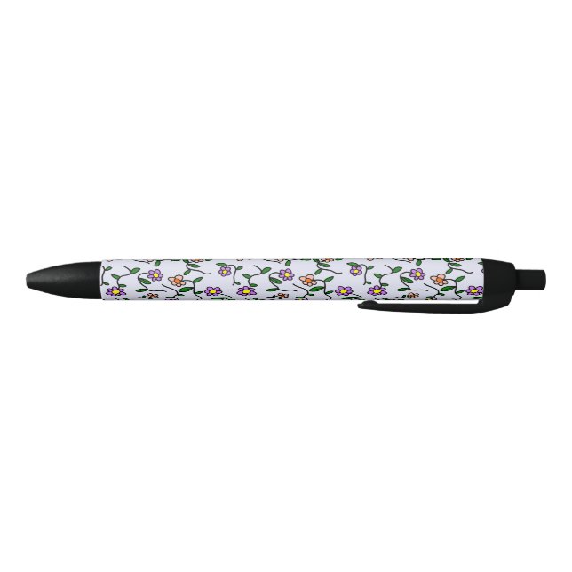Farbenfrohe Blume, Blumenmuster, Grüne, Boho Kugelschreiber (Unterseite)