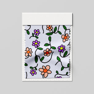 Farbenfrohe Blume, Blumenmuster, Grüne, Boho Stoff