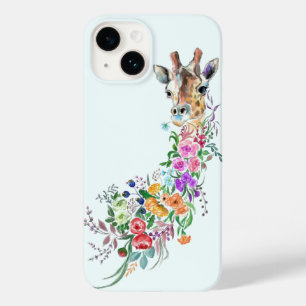 Farbenfrohe Blume Bouquet Giraffe Case-Mate iPhone 14 Hülle