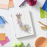 Farbenfrohe Blume Bouquet Giraffe - Zeichnend Mode iPad Air Hülle<br><div class="desc">Blume Bouquet Giraffe - Zeichnend moderne süße romantische Blumentiersammlung von MIGNET</div>