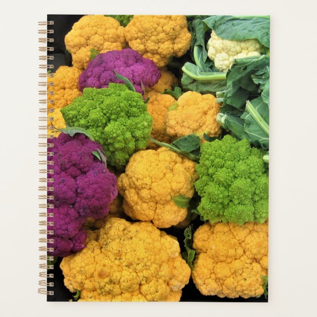 Farbenfrohe Blume, Dekoration im Herbst Planer (Vorderseite)