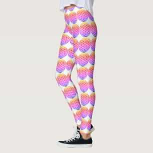 Farbenfrohe Blume des Lebens Leggings