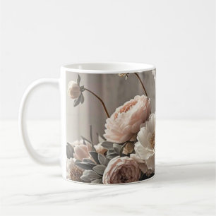Farbenfrohe Blume Elegant Vintag inspiriert Kaffeetasse