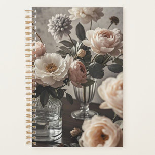 Farbenfrohe Blume Elegant Vintag inspiriert Planer