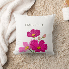 Farbenfrohe Blume für den hellen Gartenkosmos Kissen