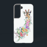 Farbenfrohe Blume Giraffe Samsung Galaxy Hülle<br><div class="desc">Farbenfrohe Blume Bouquet Giraffe - Zeichnend moderne süße romantische Blumentiersammlung von MIGNED. Wählen / Ihren einzigartigen Text / Name / Farbe hinzufügen - Ihr besonderes Geschenk machen - Verkleinern und verschieben oder entfernen und fügen Sie Elemente / Text mit dem Anpassungstool! Zeichn und Design von MIGNED. Bitte schauen Sie sich...</div>