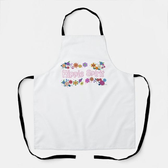 Farbenfrohe Blume Hippie Spirit Schürze (Vorderseite)