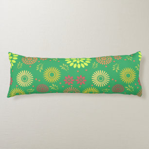 Farbenfrohe Blume in warmen Farbtönen Seitenschläferkissen