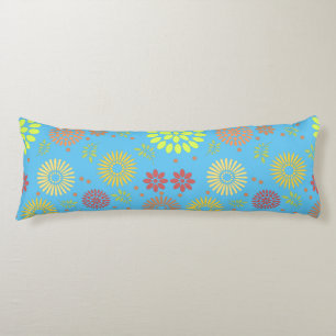 Farbenfrohe Blume in warmen Farbtönen Seitenschläferkissen