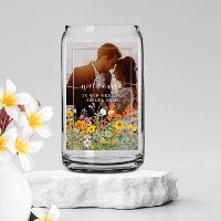 Farbenfrohe Blume Land Hochzeit Begrüßung Foto