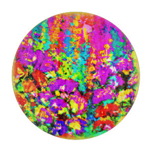 Farbenfrohe Blume Malerei. Jetzt kaufen Schneidebrett