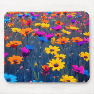 Farbenfrohe Blume Mousepad