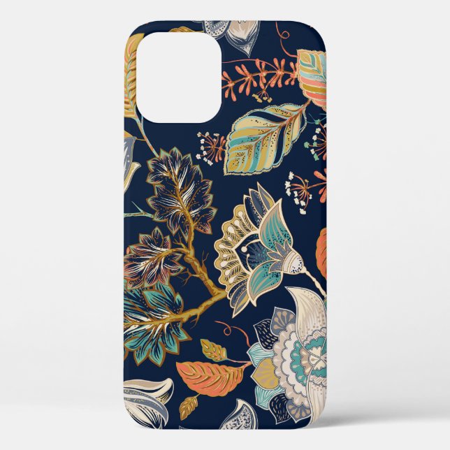 Farbenfrohe Blume: Nahtloser Hintergrund Case-Mate iPhone Hülle (Rückseite)
