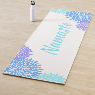 Farbenfrohe Blume Namaste Yoga Mat Yogamatte