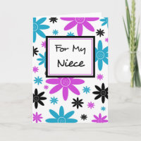 Farbenfrohe Blume Niece Vielen Dank Blume Girl Car