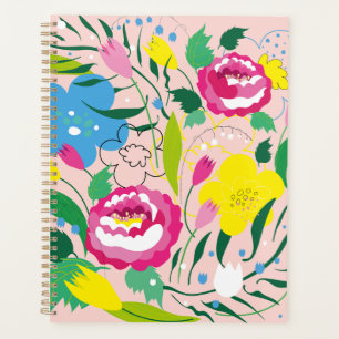 Farbenfrohe Blume. Planer