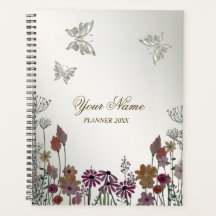 Farbenfrohe Blume Schmetterlinge Natur Rustikal