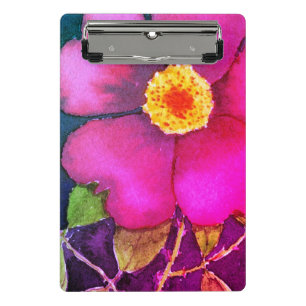 Farbenfrohe Blume und Veggies Art Mini-Zwischenabl Mini Klemmbrett