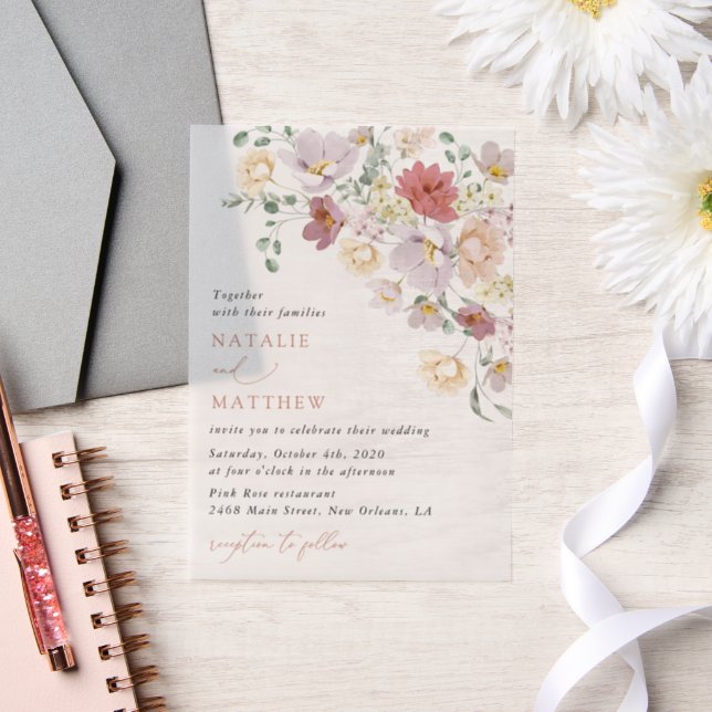 Farbenfrohe Blume, Wildblumen, Boho, Hochzeit (Hochzeit)