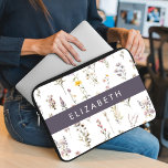 Farbenfrohe Blume, Wildblumen, Grünpflanzen, Ihr N Laptopschutzhülle<br><div class="desc">Elegantes,  stilvolles und raffiniertes Muster mit bunten Wildblumen. Modernes und trendiges Geschenk,  perfekt für den Blumendesigner in Ihrem Leben. Personalisieren Sie diese durch Hinzufügen von Namen,  Spitznamen,  Monogramm oder Initialen.</div>