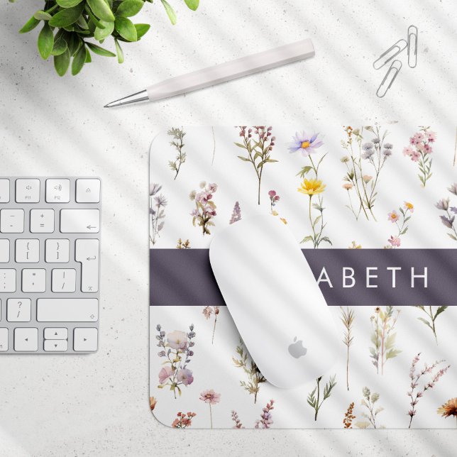 Farbenfrohe Blume, Wildblumen, Grünpflanzen, Ihr N Mousepad (Von Creator hochgeladen)