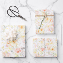 Farbenfrohe Blume Wildblumen Wilhelm Tell Geschenkpapier Set