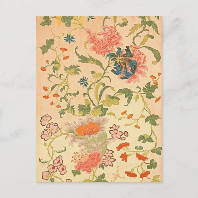 Farbenfrohe Blume Wunderland Postkarte (Vorderseite)