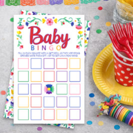 Farbenfrohe Blumen Baby Bingo Duschgel Spiel