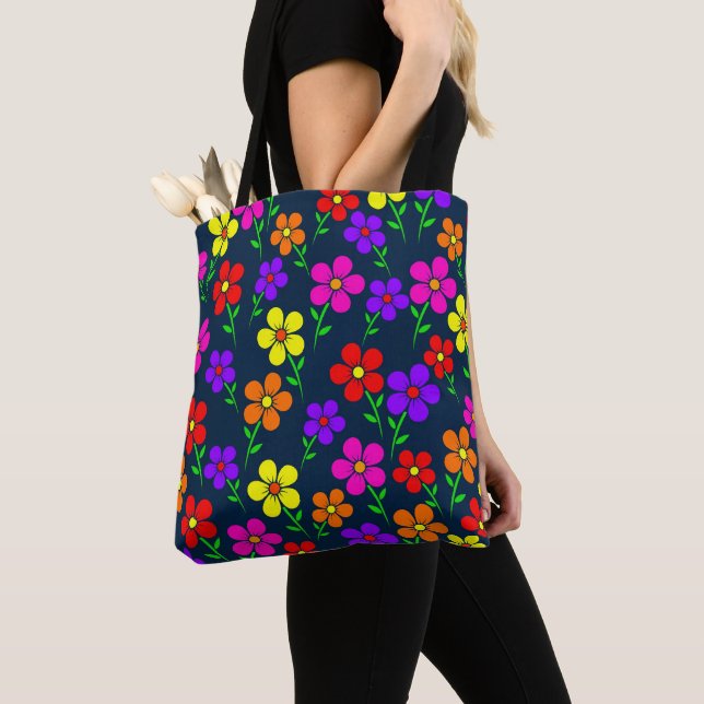 Farbenfrohe Blumen Blumenmuster (Von Nahem)