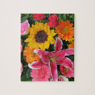 farbenfrohe+ Blumen,     Garten+ Zwerg,     Calla+ Puzzle
