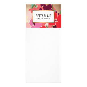 Farbenfrohe Blumen, Gold Elegante Mode und Schönhe Werbekarte