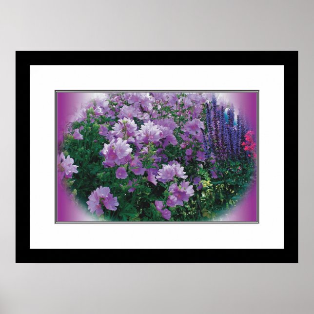 Farbenfrohe Blumen Poster (Vorne)