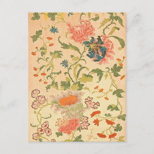 Farbenfrohe Blumen Wunderland Postkarte