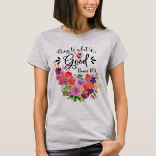 Farbenfrohe BlumenBouquet   Römer 12:9 T-Shirt
