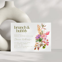 Farbenfrohe Blumenbrunch Brause Dusche