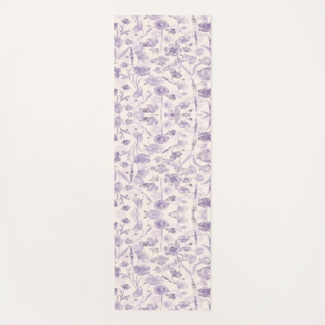 Farbenfrohe BlumenCollage Yogamatte (Vorderseite)