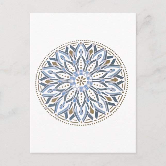 Farbenfrohe Blumendesign Postkarte (Vorderseite)