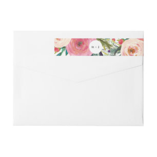 Farbenfrohe Blumengarten Hochzeit