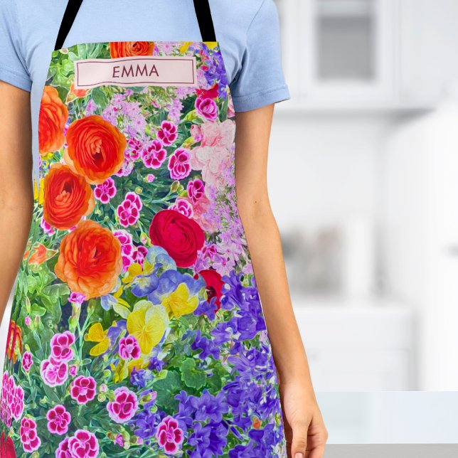 Farbenfrohe Blumengeschenk - Geburtstag der Schwes Schürze (Von Creator hochgeladen)