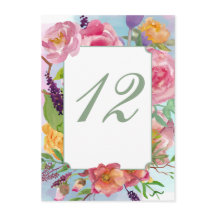 Farbenfrohe blumengeschmückte Hochzeitsempfehlung