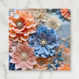 Farbenfrohe Blumengestelle Kunst - Geschenkartikel Geschenkanhänger