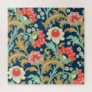 Farbenfrohe Blumenmenschen: Handgezeichnet Puzzle